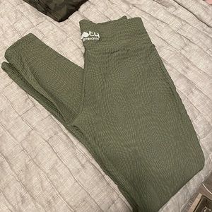 Olive Green Mermaid Booty By Brabants Leggings
